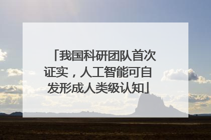 我国科研团队首次证实，人工智能可自发形成人类级认知