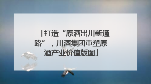 打造“原酒出川新通路”，川酒集团重塑原酒产业价值版图