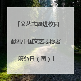 文艺志愿进校园 献礼中国文艺志愿者服务日（图）