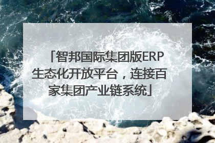 智邦国际集团版ERP生态化开放平台，连接百家集团产业链系统