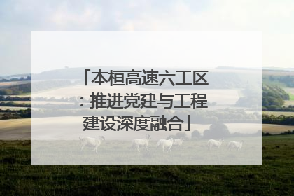 本桓高速六工区：推进党建与工程建设深度融合
