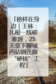 榜样在身边｜王林：扎根一线破难题，25天拿下聊城西站钢连廊“硬核”工程