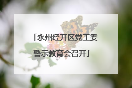 永州经开区党工委警示教育会召开