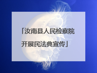 汝南县人民检察院开展民法典宣传