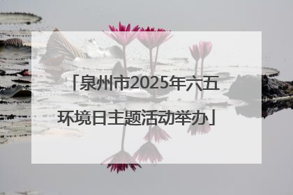 泉州市2025年六五环境日主题活动举办