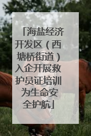 海盐经济开发区（西塘桥街道）入企开展救护员证培训 为生命安全护航