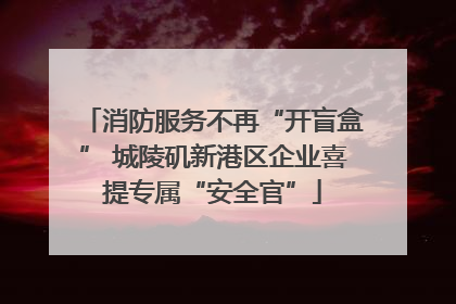 消防服务不再“开盲盒” 城陵矶新港区企业喜提专属“安全官”