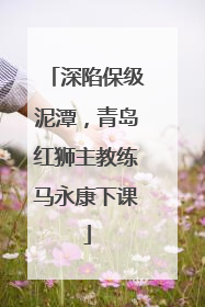 深陷保级泥潭，青岛红狮主教练马永康下课