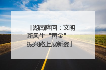 湖南隆回：文明新风生“黄金” 振兴路上展新姿
