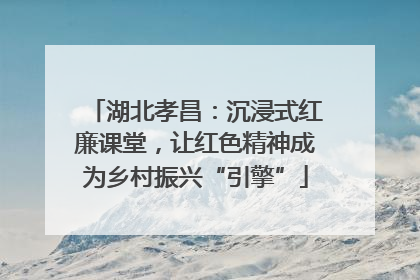 湖北孝昌：沉浸式红廉课堂，让红色精神成为乡村振兴“引擎”
