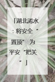 湖北浠水：将安全“置顶” 为平安“把关”