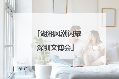 湖湘风潮闪耀深圳文博会