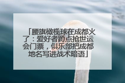 腰旗橄榄球在成都火了：爱好者蹲点抢世运会门票，俱乐部把成都地名写进战术暗语