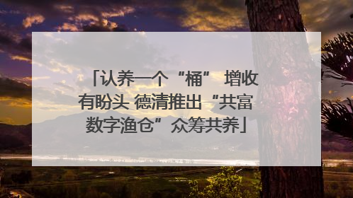 认养一个“桶” 增收有盼头 德清推出“共富数字渔仓”众筹共养