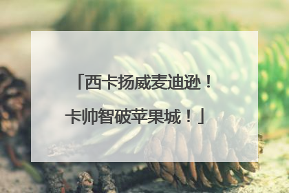 西卡扬威麦迪逊！卡帅智破苹果城！