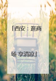 西安：逛商场 享清凉