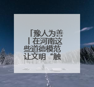豫人为善丨在河南这些道德模范让文明“触手可及”