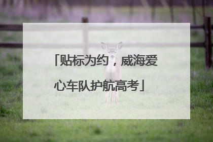 贴标为约，威海爱心车队护航高考