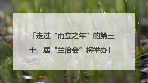 走过“而立之年”的第三十一届“兰洽会”将举办