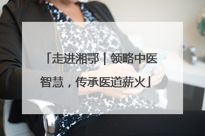 走进湘鄂｜领略中医智慧，传承医道薪火