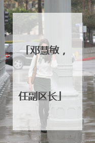邓慧敏，任副区长