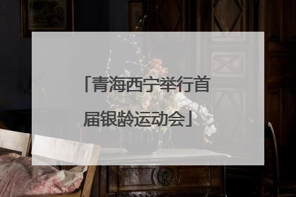 青海西宁举行首届银龄运动会