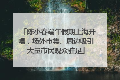 陈小春端午假期上海开唱，场外市集、周边吸引大量市民观众驻足