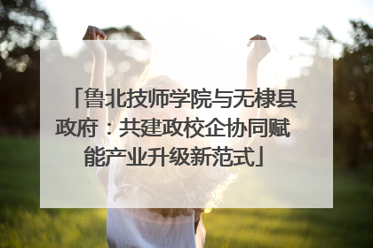 鲁北技师学院与无棣县政府：共建政校企协同赋能产业升级新范式