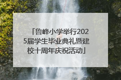 鲁峰小学举行2025届学生毕业典礼暨建校十周年庆祝活动