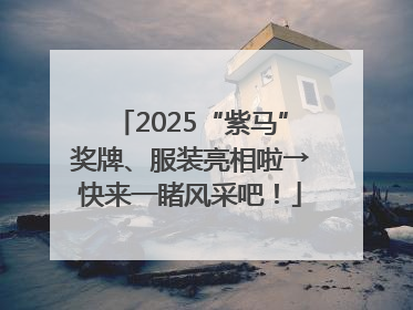 2025“紫马”奖牌、服装亮相啦→快来一睹风采吧！