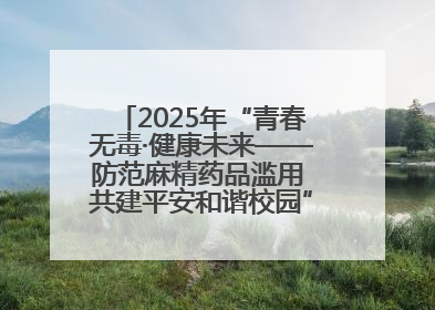 2025年“青春无毒·健康未来——防范麻精药品滥用 共建平安和谐校园”禁毒宣传专题活动在咸宁举行