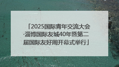 2025国际青年交流大会·淄博国际友城40年暨第二届国际友好周开幕式举行