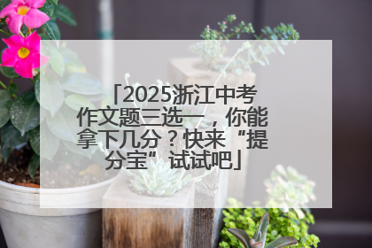 2025浙江中考作文题三选一，你能拿下几分？快来“提分宝”试试吧