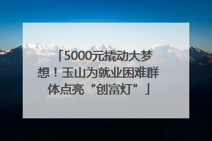 5000元撬动大梦想！玉山为就业困难群体点亮“创富灯”