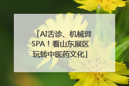 AI舌诊、机械臂SPA！看山东展区玩转中医药文化